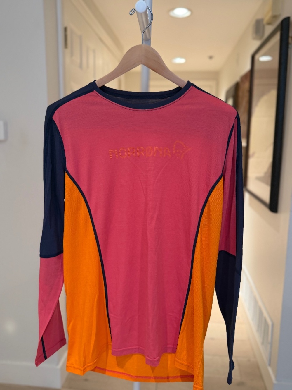 Norrøna Merino Wool Colorblock Base Layer XL